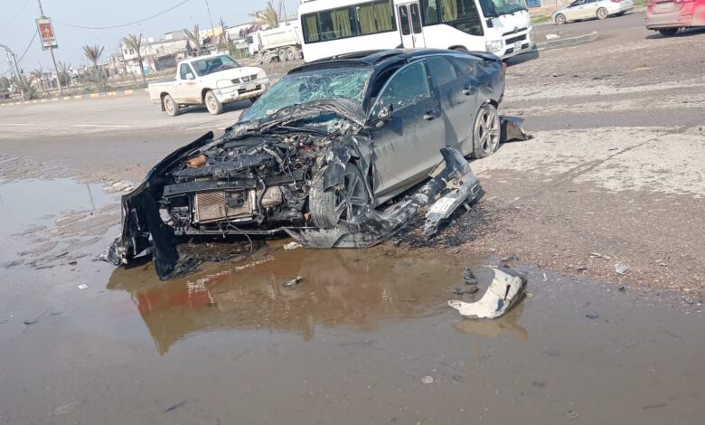 حادث مروع قرب مقبرة كربلاء