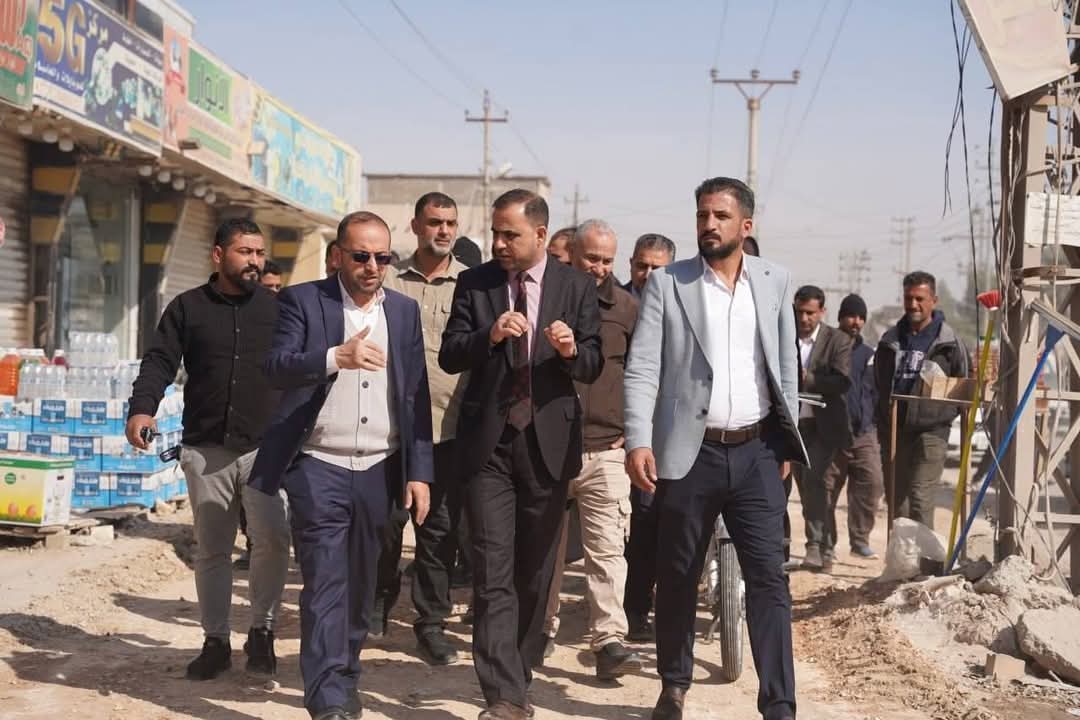 زيارة ميدانية لشارع جامعة أهل البيت (ع) لإطلاق أعمال توسعته .