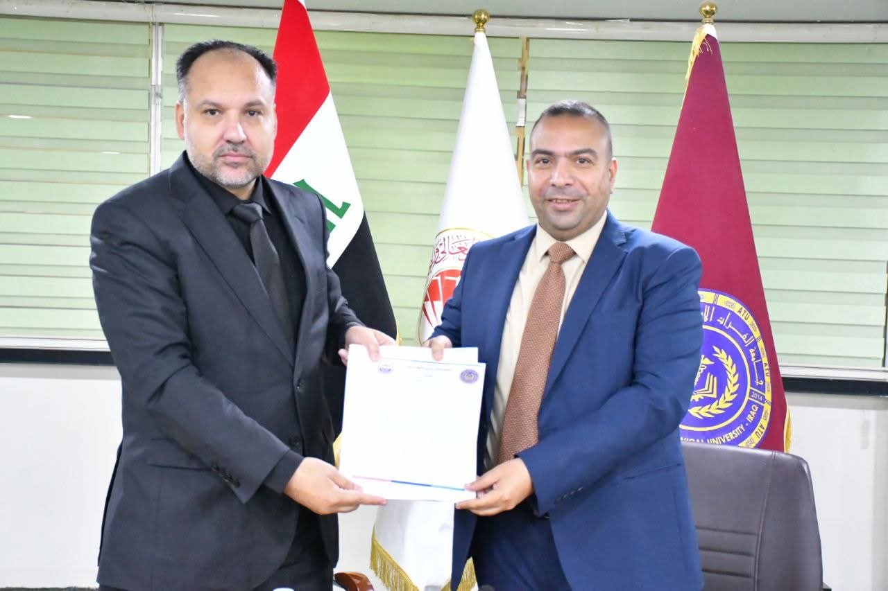 رئيس جامعة الفرات الأوسط التقنية يوقّع اتفاقية تفاهم علمي وثقافي مع جامعة سومو