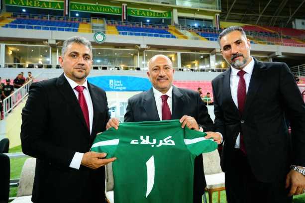 كربلاء المقدسة تكشف عن الزي الرسمي الجديد لفريق العميد بحضور المحافظ